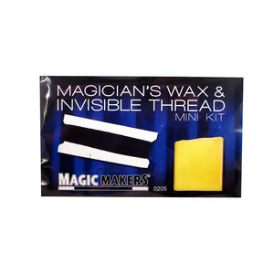 Magician's Wax & Invisible Thread Kit, Versatile Magic Acrobatics Equipment, 36ft/11m Invisible Thread, Durable Quality, Easy to Use
