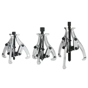 DURATECH 3-Piece 3-Jaw Gear Puller, 3", 4", 6", Removal Tool for Gears, Pulleys, Bearings, and Flywheels, Fully Assembled, CR-V Steel