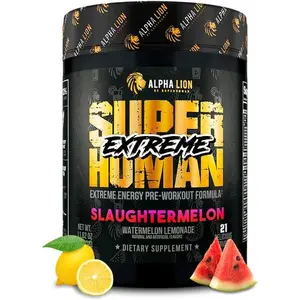 Extreme High Stim Pre Workout Powder, Slaughtermelon Flavor with Beta-Alanine, L-Taurine, 356mg Tri-Source Caffeine & Citrulline for Energy, Pump & Performance, 21 Servings
