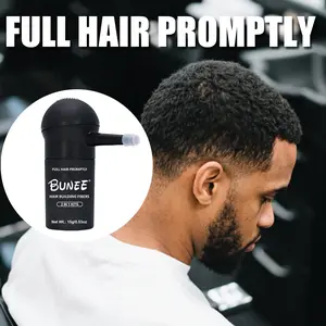 Bunee 15g Hair Building Fibers - Instant Volume Hair Thickener for Men, Root Touch-Up Spray for Thinning Locks, Natural - Looking, Sweat - Resistant, Matte Finish Hair Regrowth Thickening Product