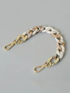 Vintage Bag Handle Chain Acrylic Strap Sp-38, Casual Plain Pattern Handbag Accessory, All Seasons Bag Charm, No Ca Prop