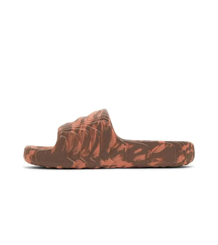adidas Adilette 22 Slip On Slides "Clay Strata" - Men's Eco-Friendly Outdoor Casual Footwear, Daily Wear Slipper with Renewable Foam, Durable Fit, Natural, One Piece