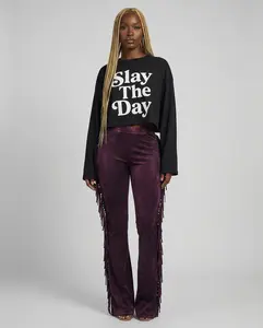 Fringe Detailed Pants