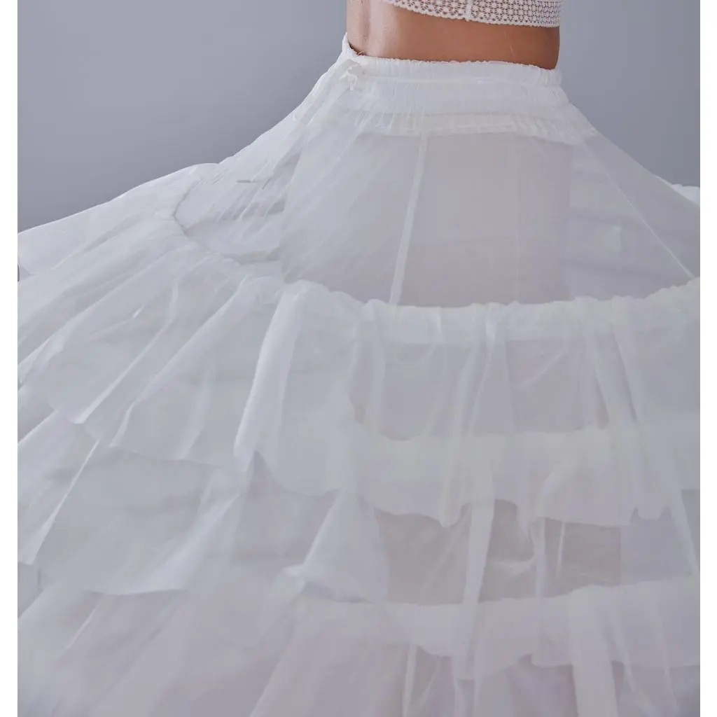 Crinoline, White Petticoat Skirt for Princess Dress , Costumes and Bridal Wear