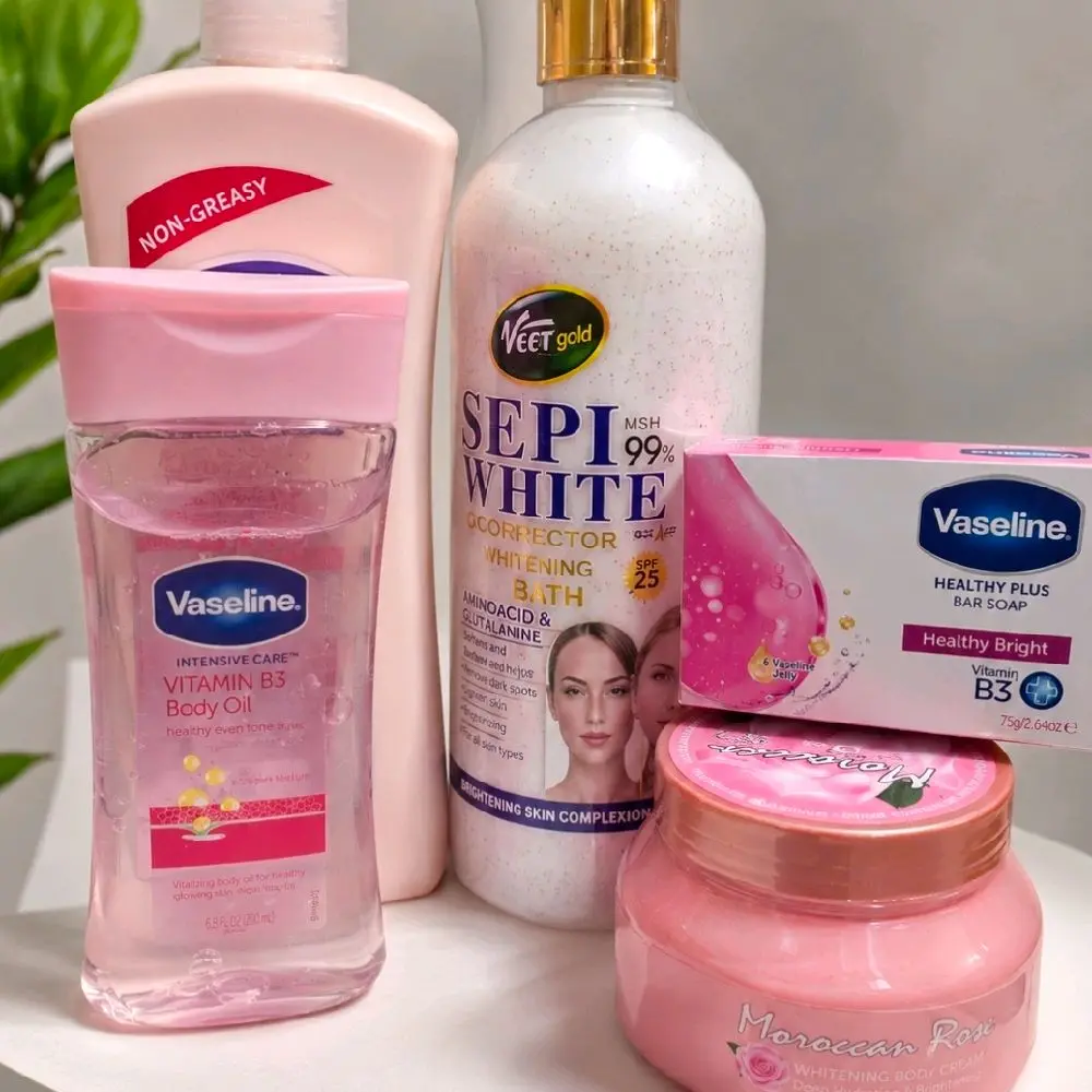 set body shower, vaseline lotion, oíl vaseline, scrub,soap