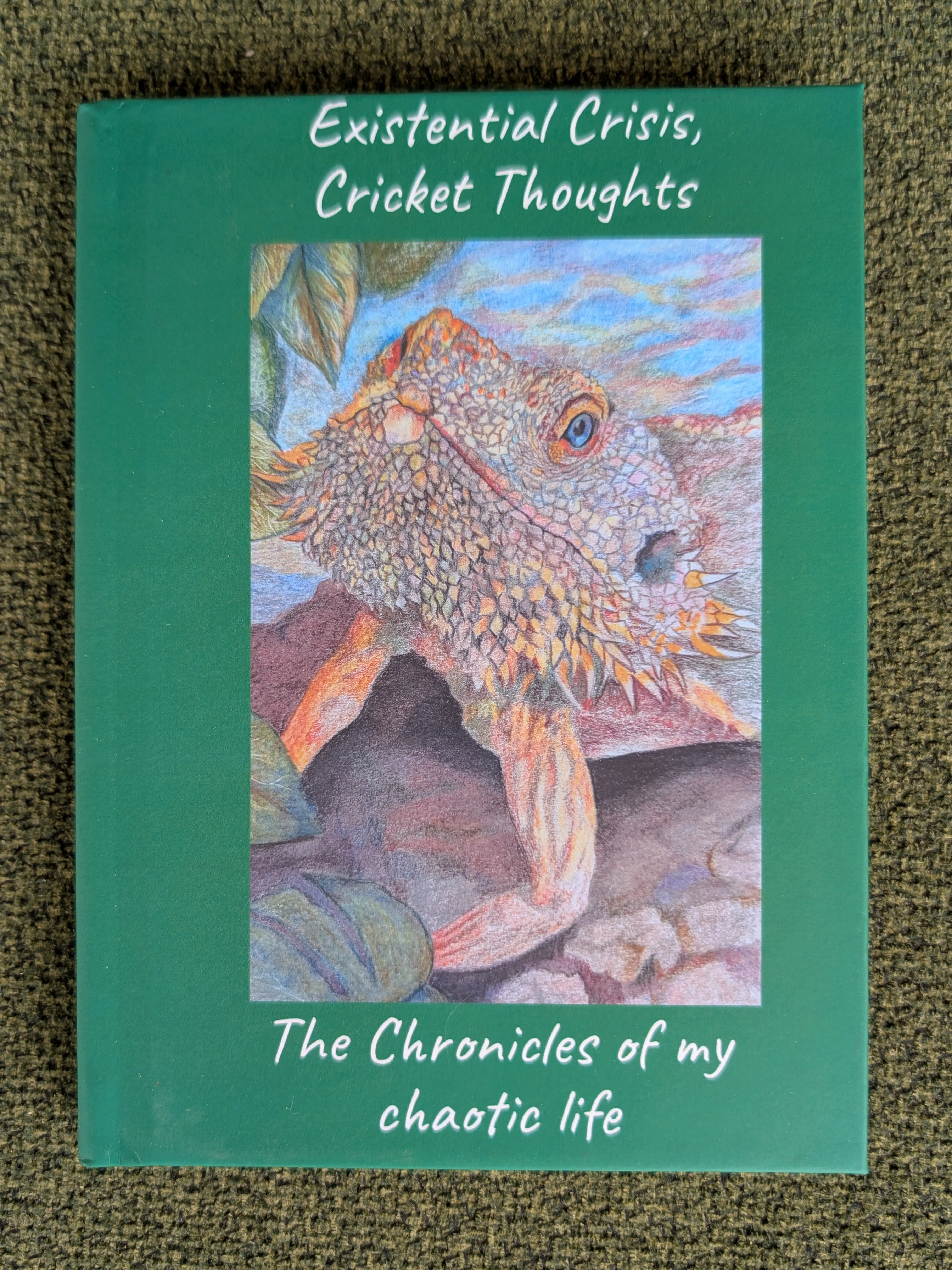 Bearded Dragon Journal “Existential Crisis & Cricket Thoughts” | Funny Student Notebook | Reptile Lover Gift