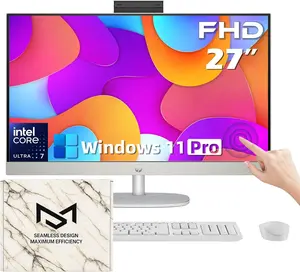 HP 27" FHD Touchscreen Business All-in-One Desktop Computer • Intel 12-core Ultra 7 155U (Beats i7 1355U) • Wireless KB & Mouse • WiFi 6 • Windows 11 Pro(64 GB RAM • 2 TB SSD)