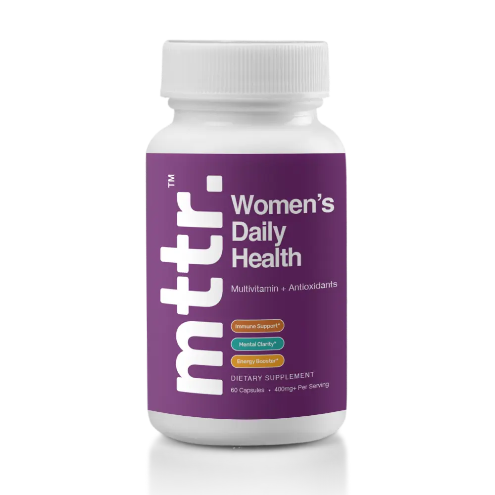 mttr Women's Daily Health Multivitamin + Antioxidants for Energy Boost Muscle Support Mental Clarity and Immune System Support