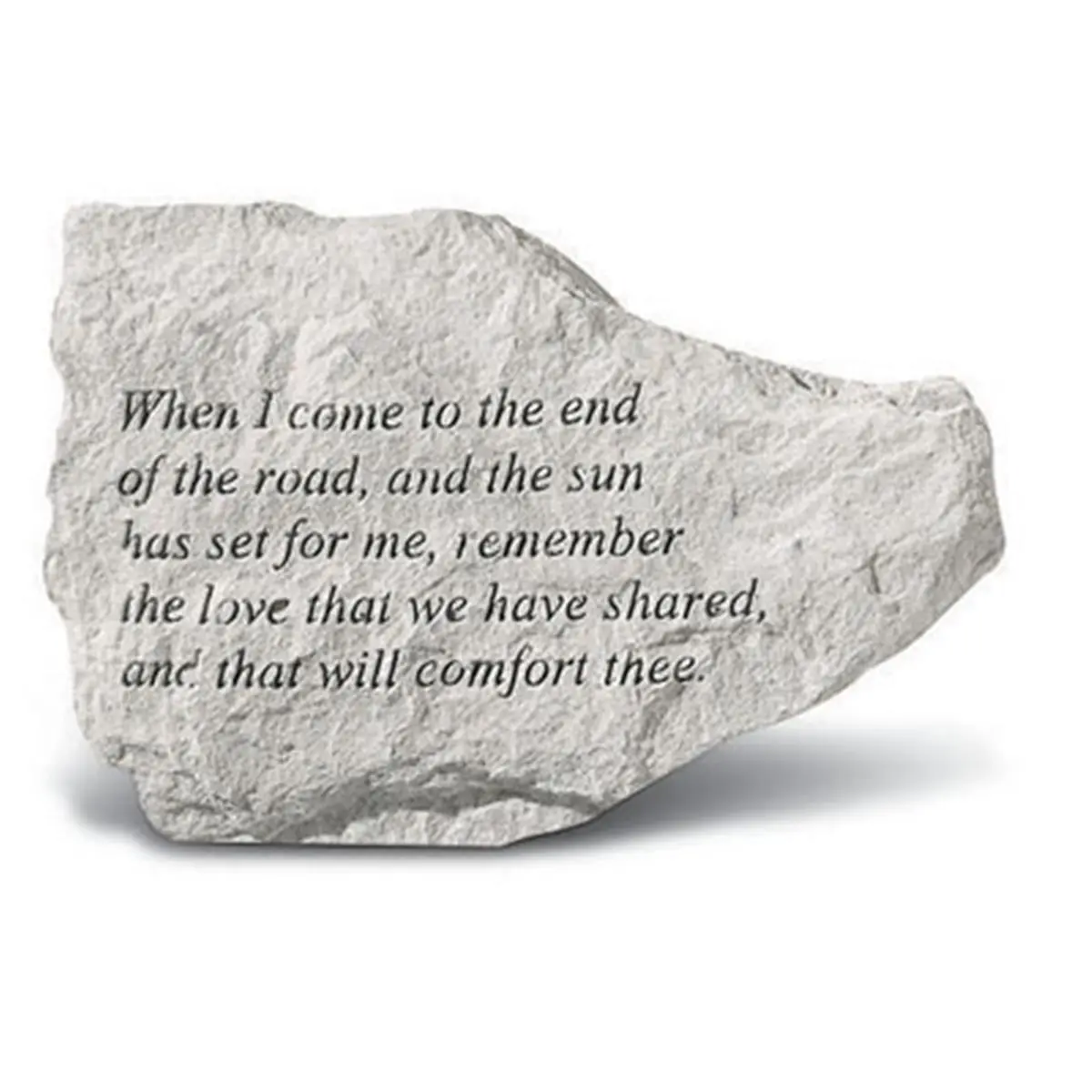 Kay Berry Inc. Stone Commemorative Inscription Memorial Plaque, 6.5x4.5in Outdoor Garden Decor for Home Improvement Projects, 6.5X4.5"