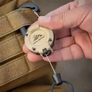 Multifunctional Keychain Clip, Retractable Steel Cable, Anti-Loss Fishing Gear Accessory, Camping Light Holder, High Elasticity Fast Hang, Lightweight Keychain