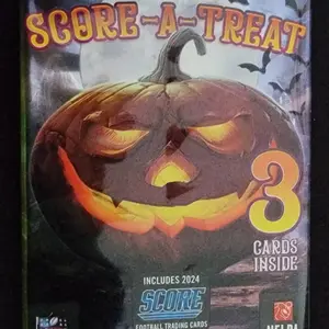 PYD SUPLIMENT Custom Autographed Football MEM WITH CARDS Includes 2024 Score Trading Cards Inside Score-A-Treat 3 Cards Inside