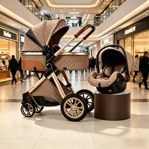 Baby Stroller & Accessories Combo Set, One-Click Folding, Adjustable Seat, Breathable Mesh Netting Sides, Magnetic Mosquito Net, Sunshade, Durable Lightweight Frame, Safe Comfort for Newborns & Infants, Perfect for Travel and Outdoor Activities