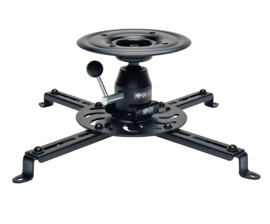Tripp Lite TRL-DUNVPJT Durable Full Motion Universal Metal Digital Projector Ceiling Mount for Restaurants, with Adjustable Audio & Video Accessories, Connector, Concrete Compatibility, Ball Joint, Spacers, Washers, Quick Release, Hotels