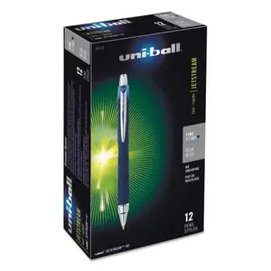 Uni-Ball UBC 0.7 mm Fine Blue Ink, Blue Barrel Jetstream RT Retractable Roller Ball Pen