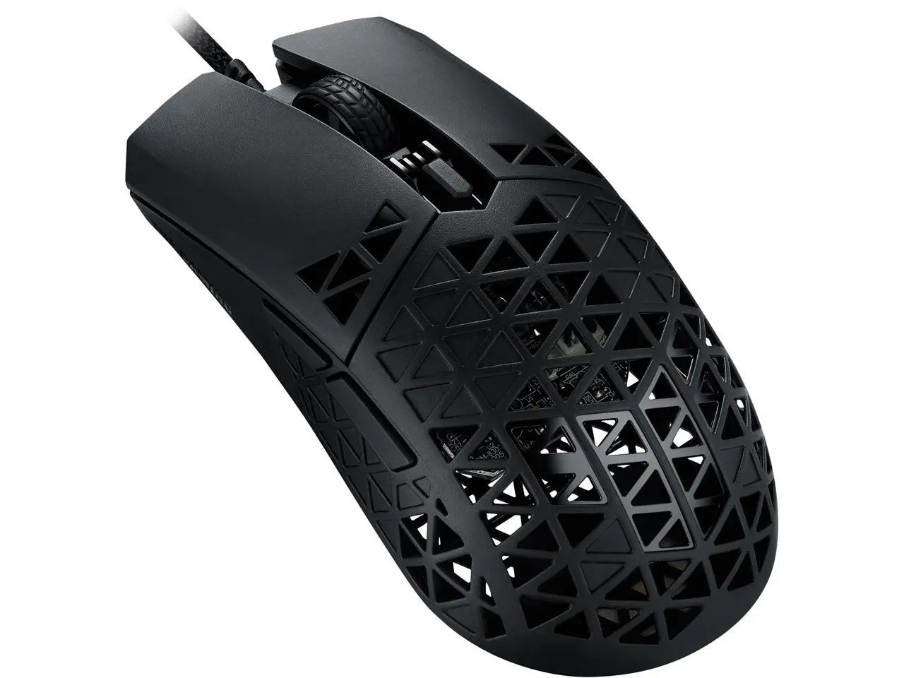 ASUS TUF Gaming M4 Air Lightweight Gaming Mouse (16,000 dpi sensor, Programmable Buttons, 47g Ultralight Air Shell, IPX6 Water Resistance, TUF Gaming Paracord and Low Friction PTFE Feet, Black)