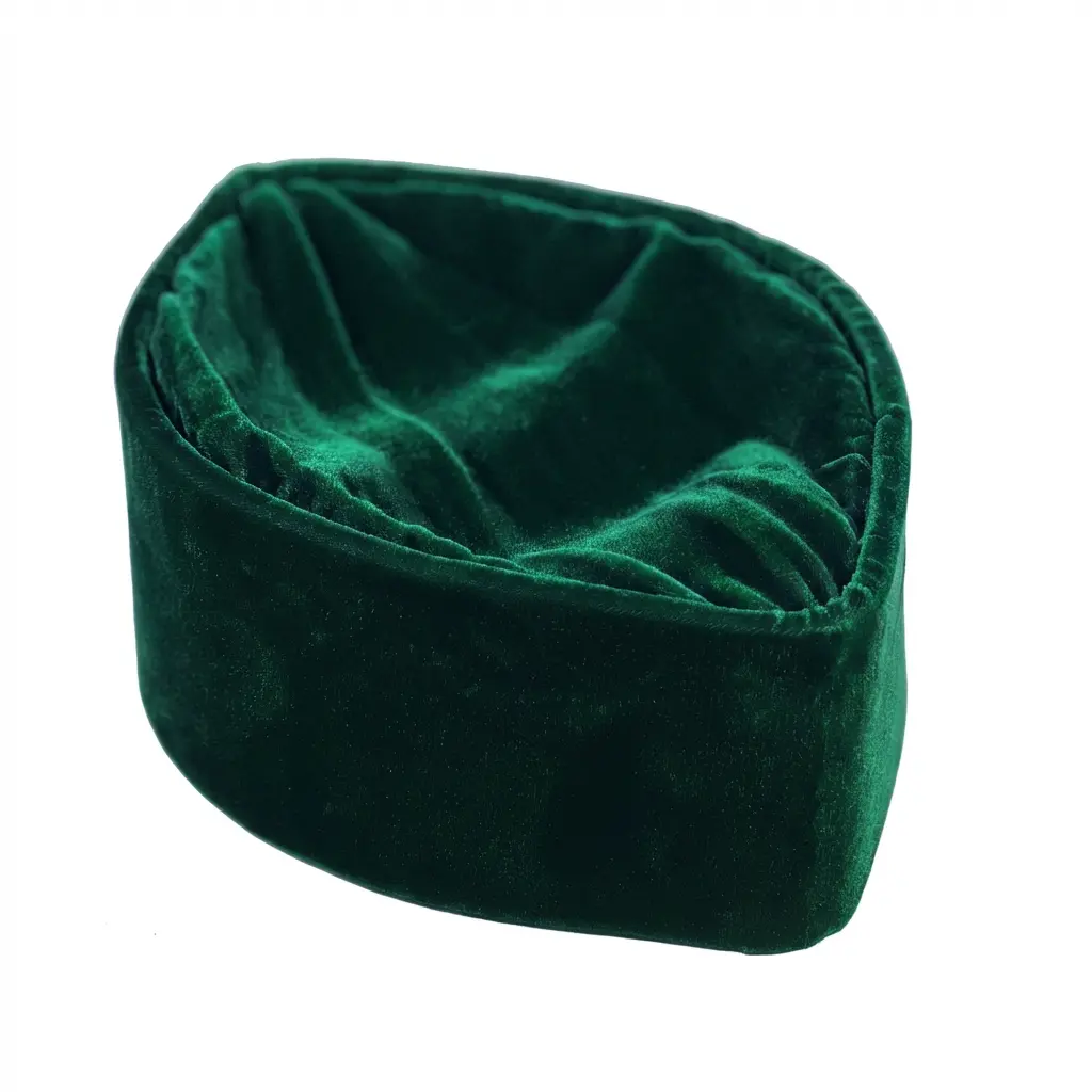Oga Faaji Crown - Dark Green, Authentic African Headwear