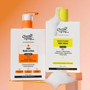 AHA Body Lotion + Body Wash Duo | Smooth Rough Skin, Improve Texture & Hydrate | KP & Strawberry Legs Care AHA Body Lotion + Body Wash Duo | Smooth Rough Skin, Improve Texture & Hydrate | KP & Strawberry Legs Care