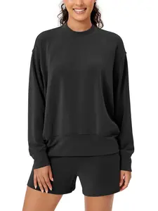 ODODOS Modal Soft Long Sleeve Oversized Sweatshirts for Women Crew Neck Pullover Tops