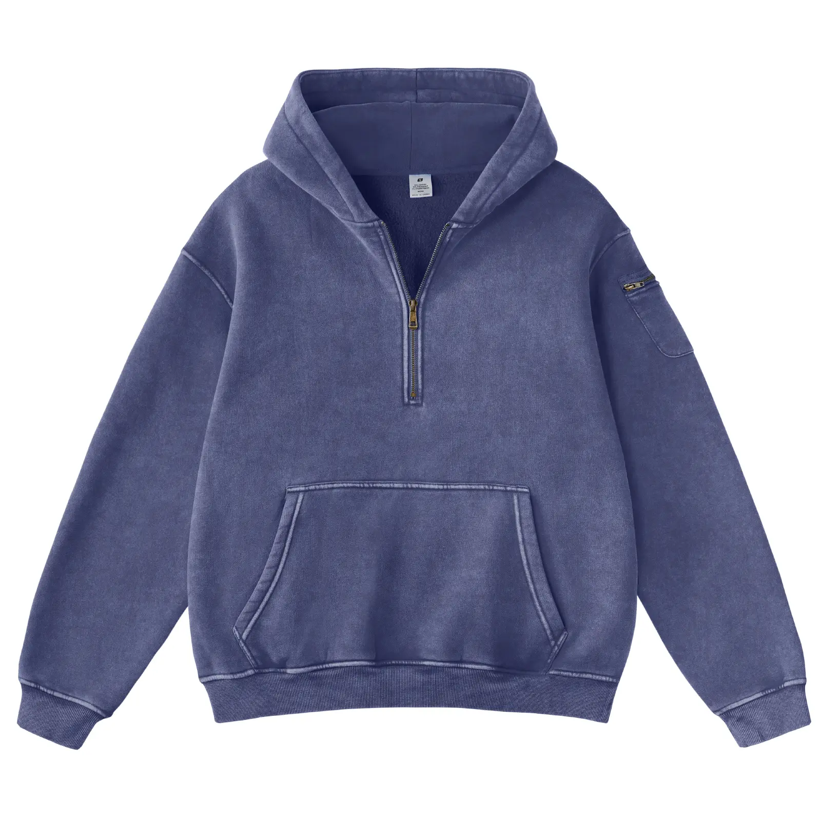 FAIABLE Unisex Oversized Half Zip Fleece Pullover Cozy Warm Parka-Style Sweatshirt for Men & Women Travel Streetwear Fashion Trendy Winter Layer Daily Casual Outdoor