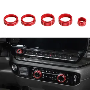 For 2022+ Chevy Silverado Interior Center Console Radio AC Switch Knob Cover Trim