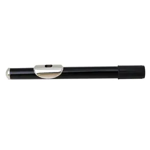 16-hole White Copper Metal Flute,1 Count Handheld Metal Flute with Orange Head Tube, Woodwind Instrument Accessories for Students and Professionals, Musical Instruments
