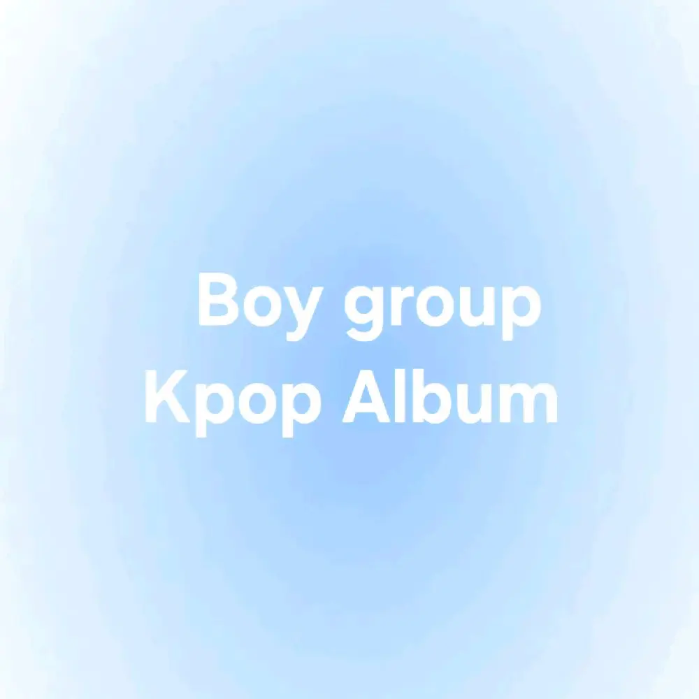 Boy Kpop Group Album