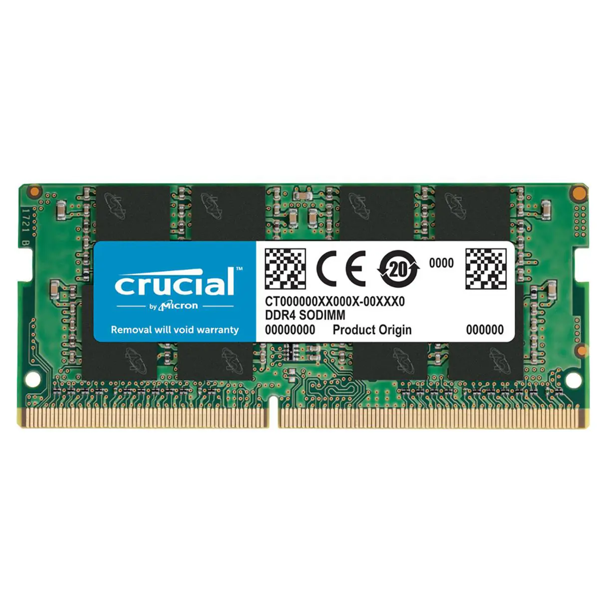 Crucial 16GB 3200 MT/s 288-Pin DDR4 SDRAM UDIMM PC4-25600 Memory Module, 1.2V