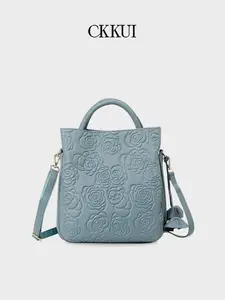 2026 New Handbag Small Saddle Bag Genuine Leather Cowhide Women's Bag Casual Fashion Shoulder Bag Accordion Bag Mini Square Bag