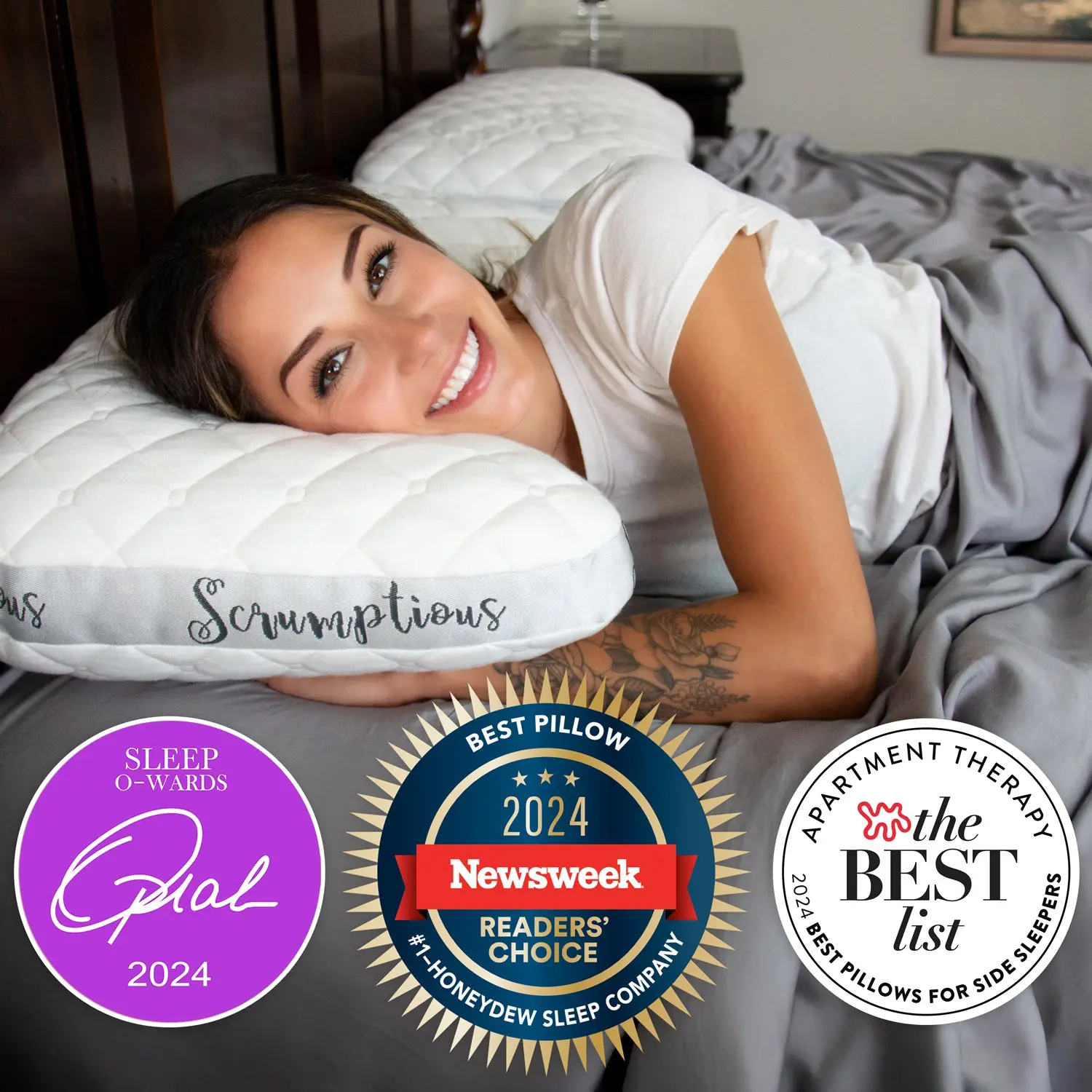 His & Hers Honeydew Side Sleeper Starter Kit - The Ultimate Luxury Bed Upgrade (King Size)