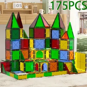 Toys Magnetic Tiles - Magnet Building Blocks For Kids Toys STEM Sensory Outdoor Toys For 3+ Year Old Boys And Girls, Dinosaur World Creative Games Kids Toys