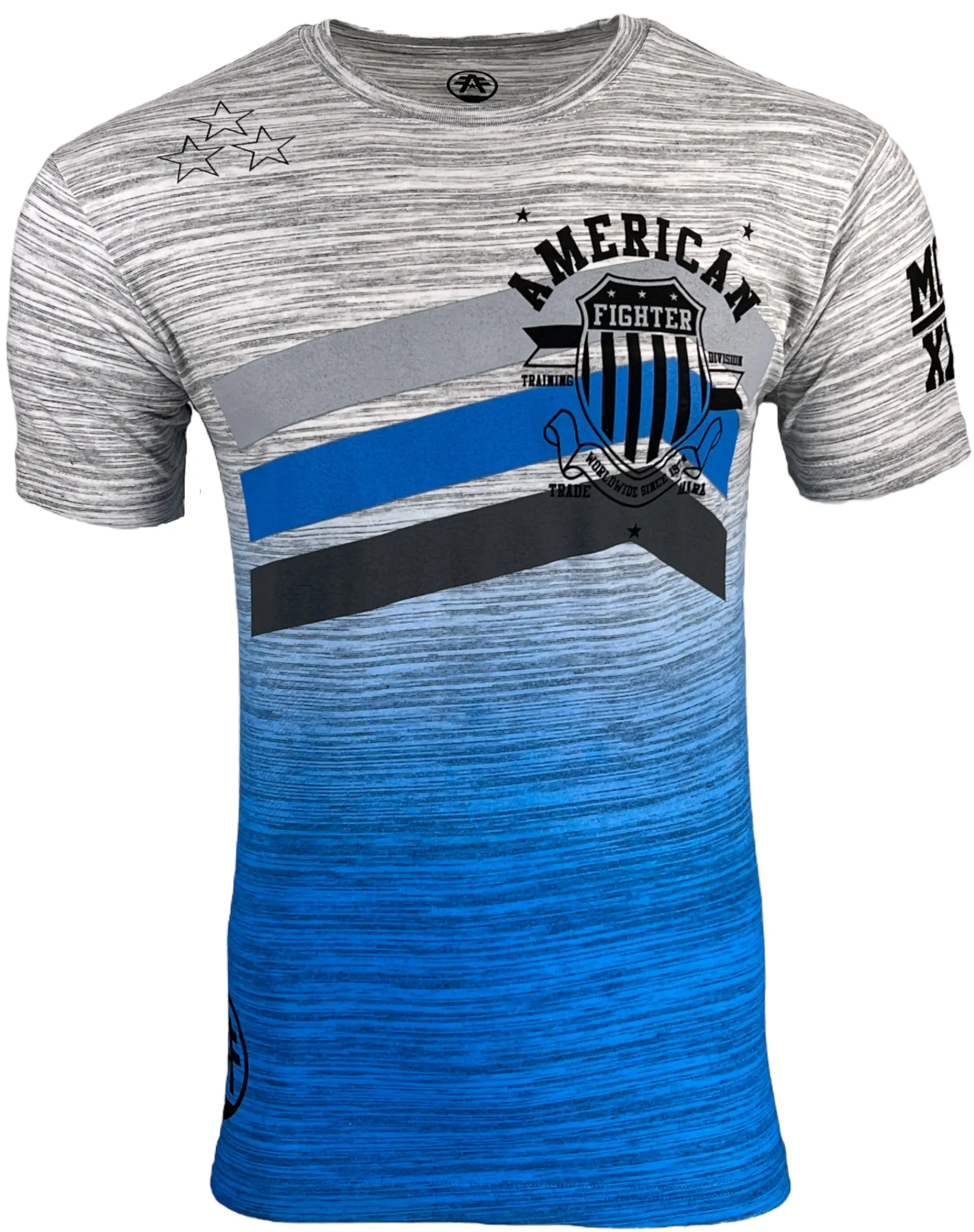 American Fighter Men's Anthem Athletic Graphic Print T-Shirt, Short-Sleeve Round Neck Cotton Blend with Sleeve Hits and Contrast Stitching, Do Not Dry Clean, Pull On