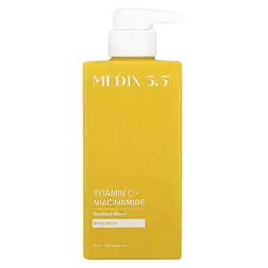 Medix 5.5 Body Wash, Radiant Glow, Vitamin C + Niacinamide, 15 fl oz (444 ml)
