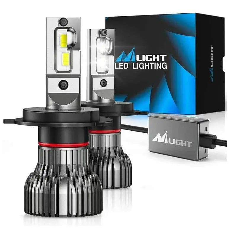 Nilight H4/Hb2/9003 LED Headlight Bulbs E30 Series 70W 14000LM 6500K IP67 | 2 BULBS