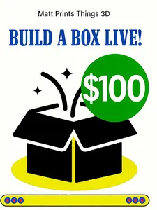 $100 LIVE Build a Box. Build a box with us live!