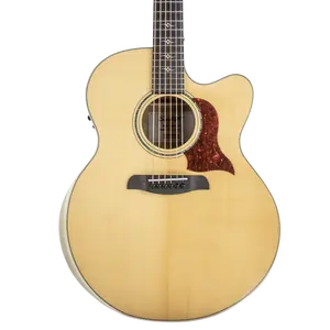 MAB Autographed Sawtooth Myrtlewood Jumbo Cutaway 24 Fret Acoustic Electric Guitar with Spruce Top