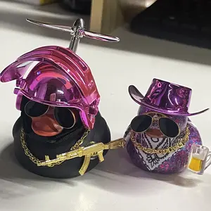 Car Dashboard Colorful Rubber Ducks Decorations, Rubber Ducky for Car Ornament Cute Duck