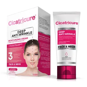 Cicatricure Deep Anti-Wrinkle Face & Neck Cream, Single Pack, Reduces the Appearance of Wrinkles from 1st Use, Face Moisturizer, Anti-Aging Face Cream, Non-Greasy Wrinkle Cream for Women, Neck Cream, 2.1 Ounces