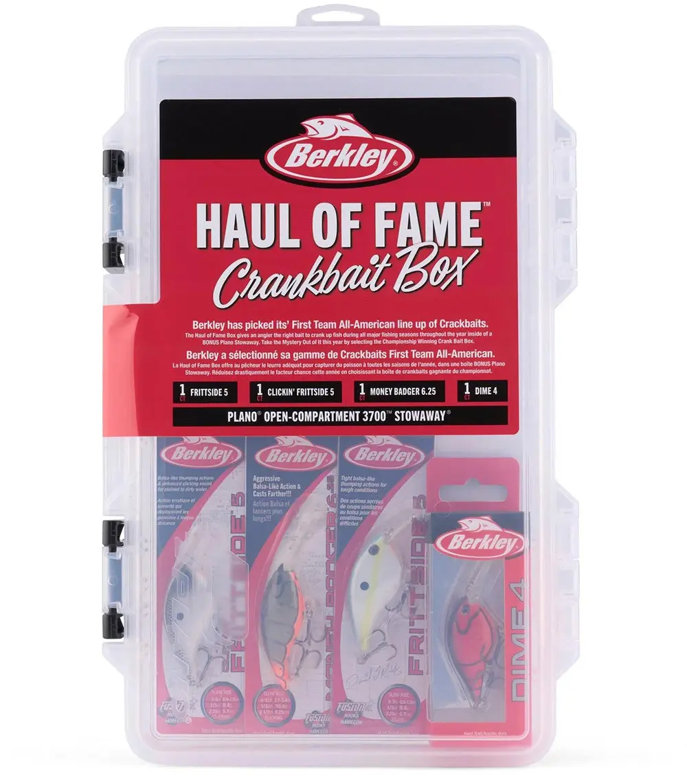 Berkley Haul Of Fame Crankbait Box - Fishing Tackle Storage Container for Anglers