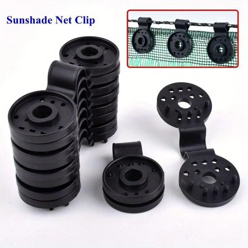20pcs Sun Shading Net Clip Home Fence Installation Hook Greenhouse Film Sunshade Net Clamp Outdoor Tent Hang Expand DIY Tool