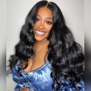 Tinashe Human Hair Pre-Cut 6×5 HD Lace Body Wave Reay to Go Glueless Wig Invisible Pre-Bleached Knots Natural Pre-Plucked Hairline