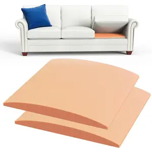 Couch Cushion for Sagging Seat - 20" x 20" High-Density Foam Sofa Cushion Supports Board, Couch Supporter for The, Orange Set of 2
