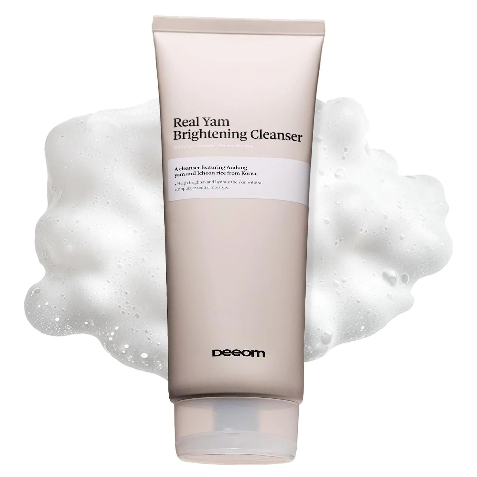 Deep Clean Cleanser 200ml | Antong Yam + Icheon Rice | Deep Pore Clean + Glass Glow + Hydration + Light Makeup Removal