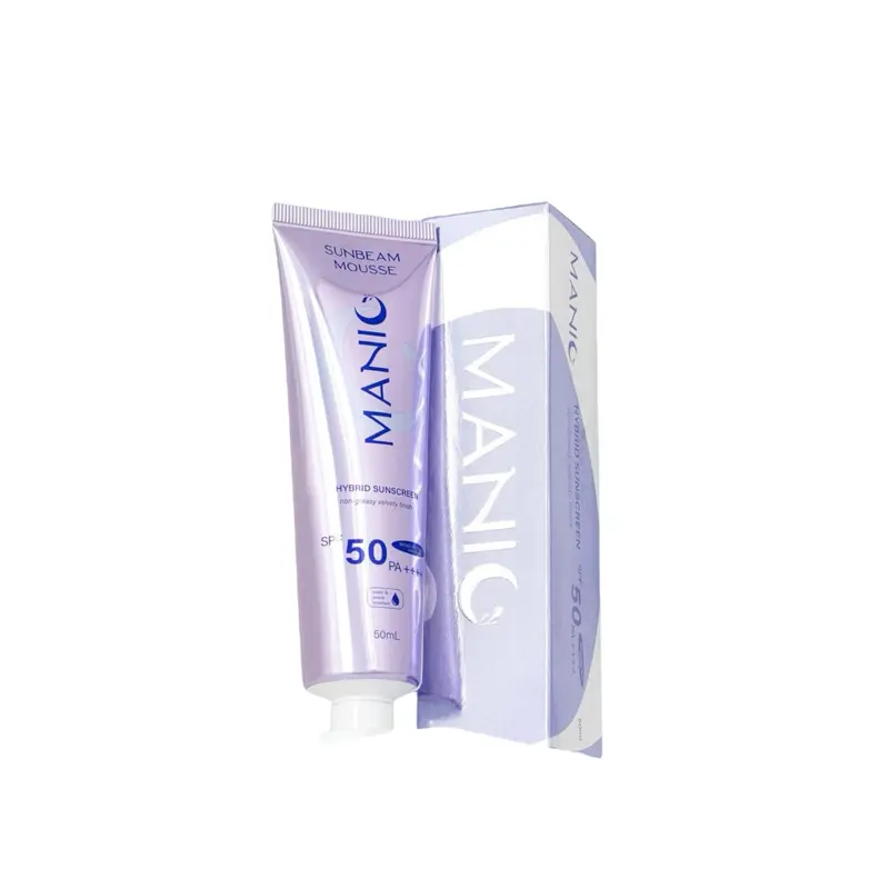 Manic Beauty PH SUNBEAM MOUSSE Hybrid Sunscreen SPF 50 PA++++ | Lightweight Velvety Finish | Water & Sweat Resistant Sun Protection – 50 mL