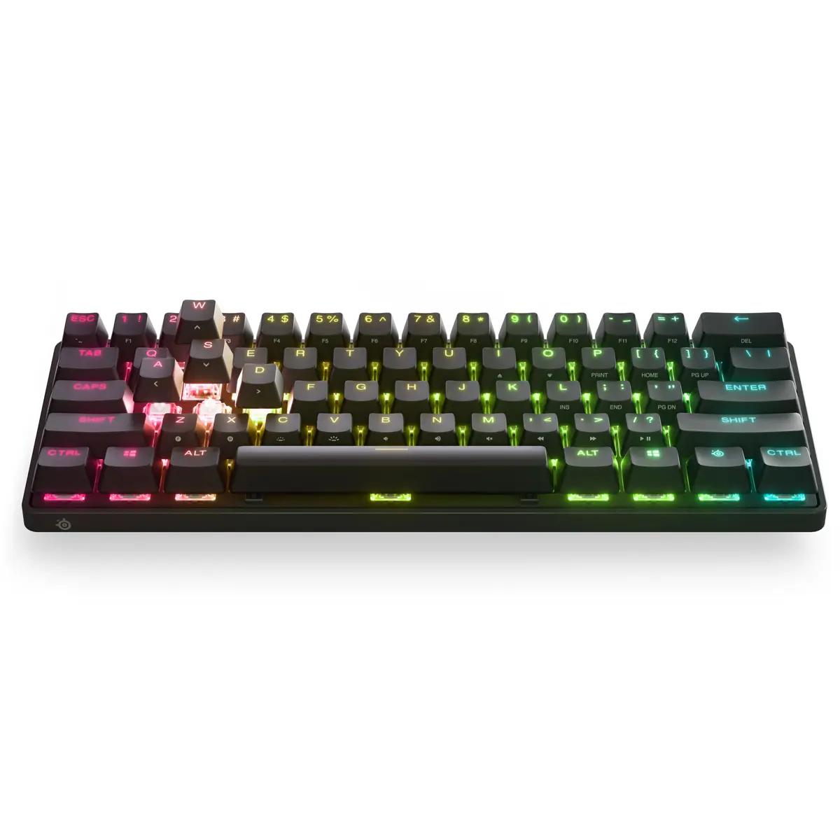 SteelSeries Apex Pro Mini Wireless Mechanical PC Gaming Keyboard - Adjustable Actuation Switches, RGB Lights, Backlit Keys, Gamer Stuff, Black