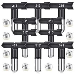 Airless Paint Sprayer Tip Set, Reversible Airless Paint Sprayer Tip, Power Tool Accessories for Painting Walls, Fences, Cars & Boats, Sprayer Nozzle
