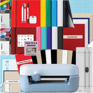 Joy 2 Rainbow Essential Bundle - Cutting Machine with Smart Vinyl & Iron On, Cardstock, Insert Cards, Printable Vinyl