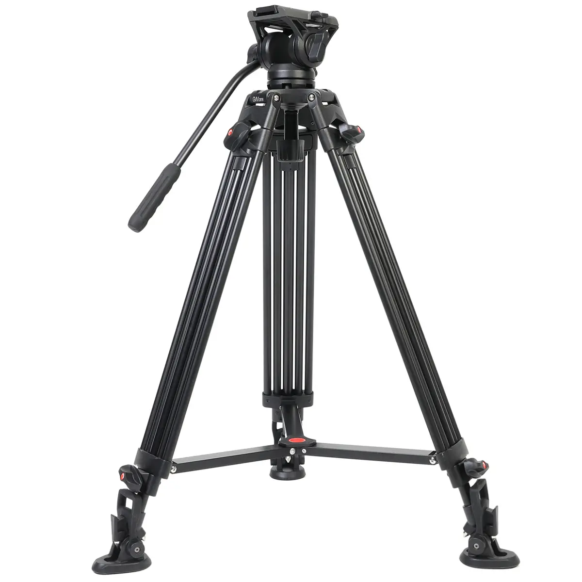 GVM DX16 Model 3-Section Aluminum Alloy Video Tripod with Fluid Head, Quick Release, 17.6 lbs Load Capacity for DSLR/Camcorder