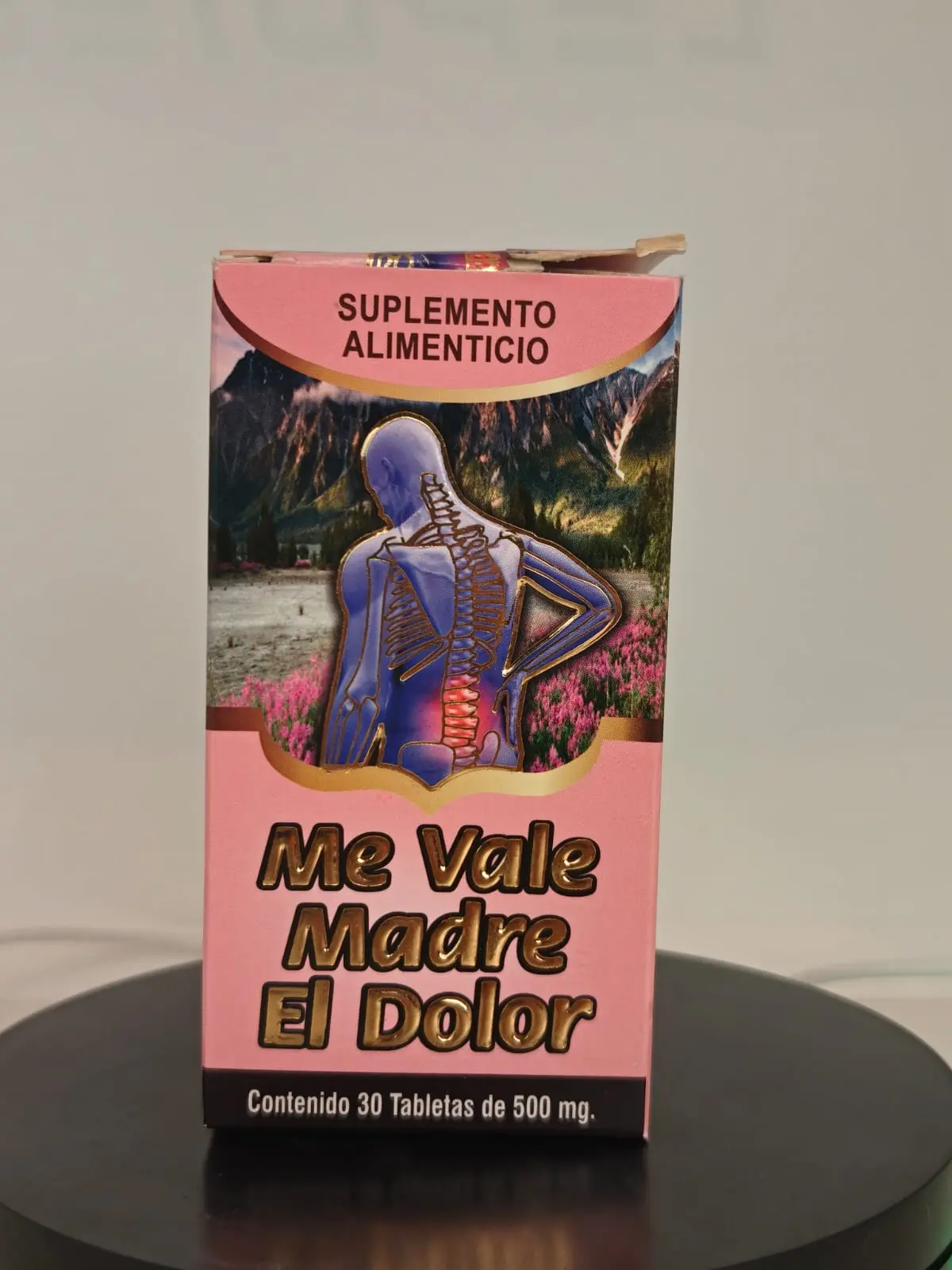 Me Vale Madre El Dolor Supplemental Food Relieving and Nutritional 30 Tablets 500 mg from Mexico