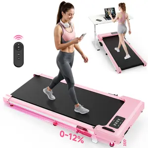 【DealsForYouDays】Foldable Treadmill with 12% Incline,3.8MPH/7.5MPH,Low Noise Motor Walking Pad, 265lbs Weight Capacity, Remote Control & Wheels for Easy mobility, Dual Shock Absorption System Home Gym Equipment, Home Workout Equipment, Summerwins