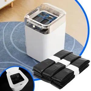 Automatic Trash Can Refill Bags, 1 Set Replacement Smart Bin Self Sealing Auto Refill Bags, Trash Bags for Home Office Hotel Dormitory Salon, Home Essentials, Household Items, Trash Pack